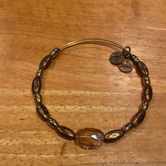 Alex and Ani gold beaded crystal bracelet - Picture 2 of 3